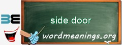 WordMeaning blackboard for side door